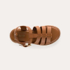 SANDALES REQINS LOUXOR CUIR COGNAC